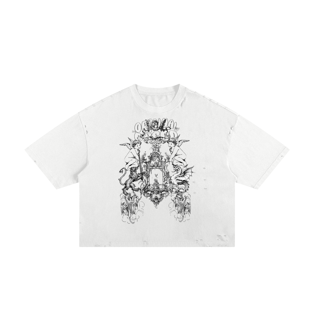 MURAL Frayed Boxy Tee