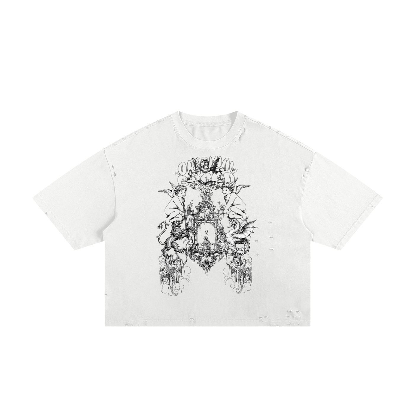 MURAL Frayed Boxy Tee