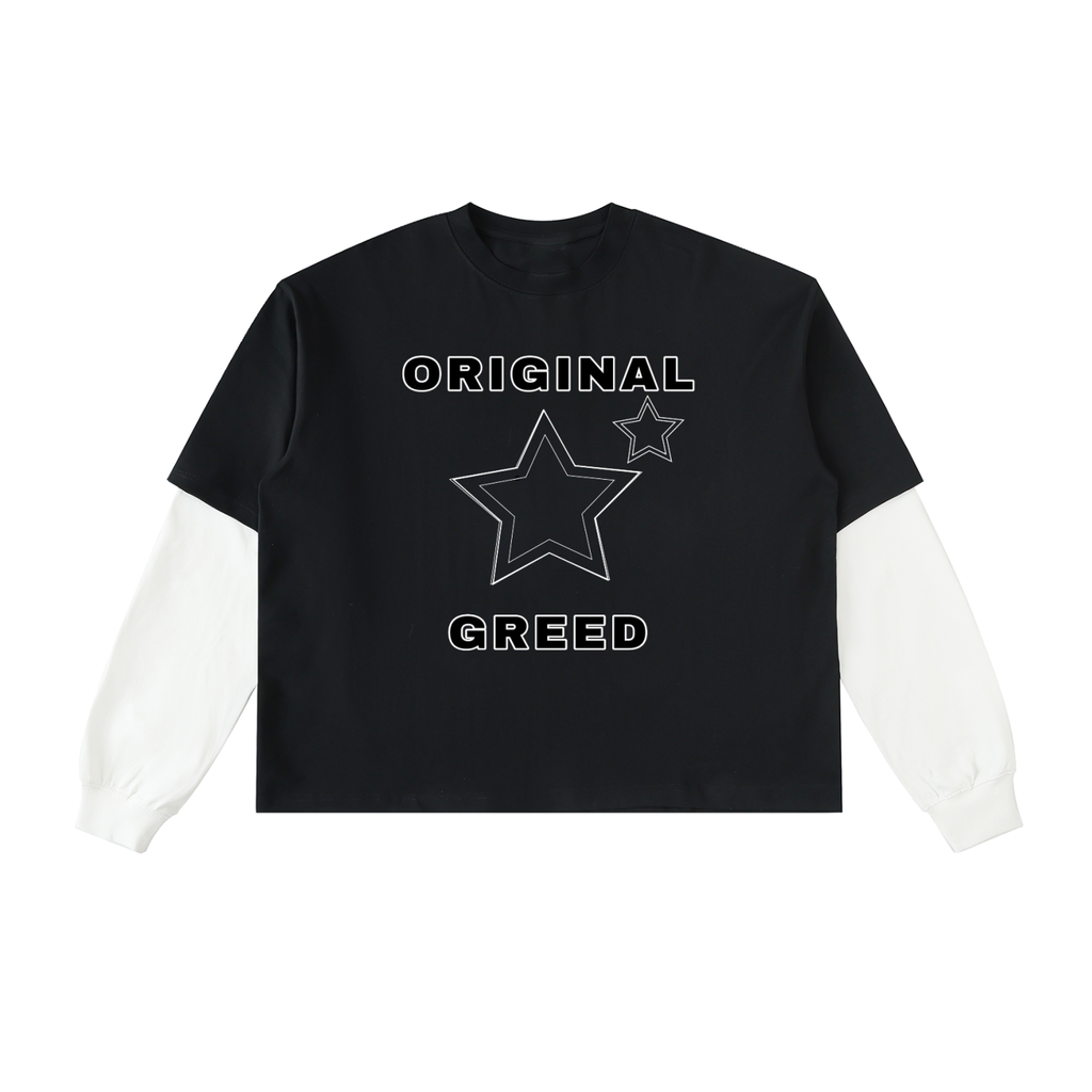 STAR Sleeve Cotton T-Shirt