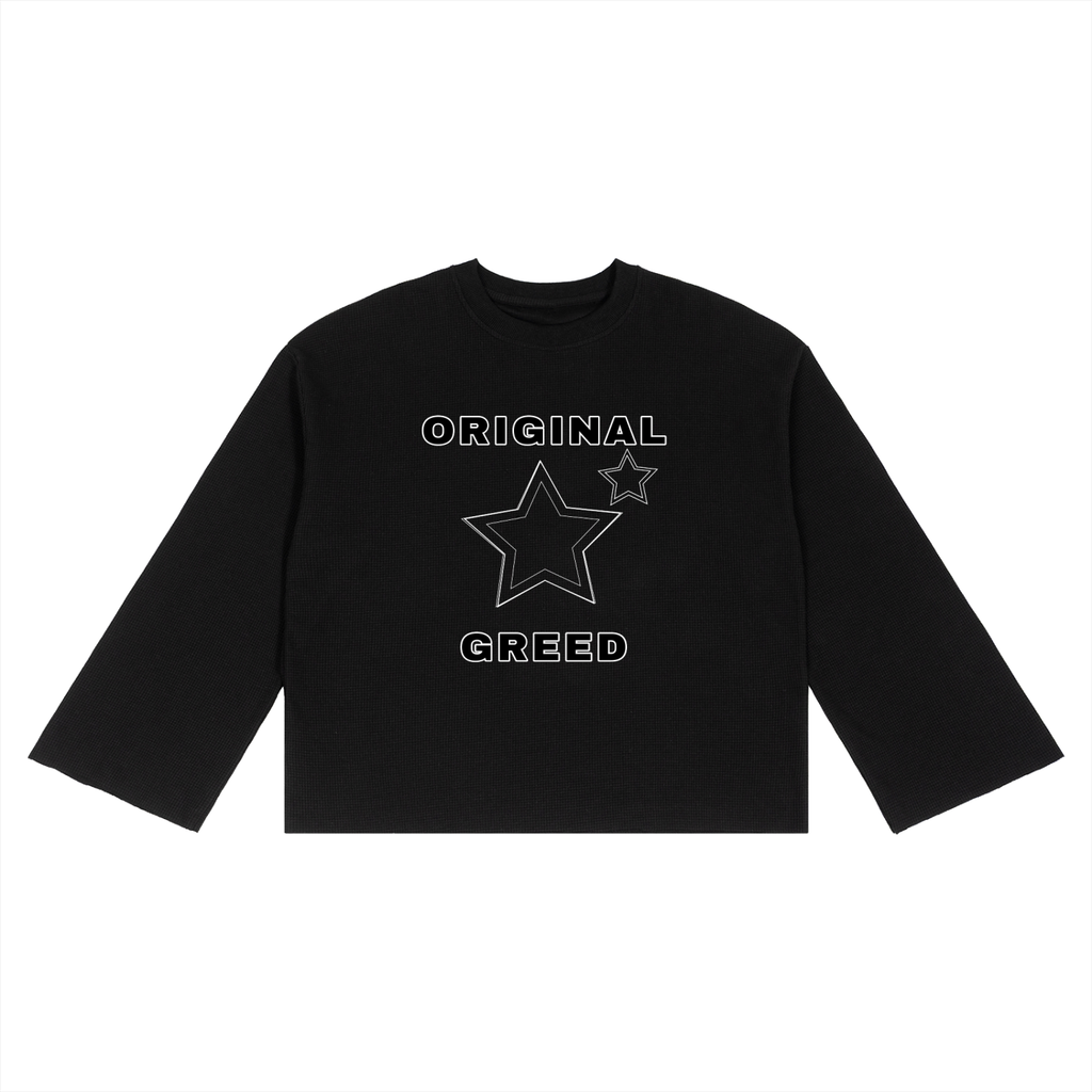 Unisex Waffle Raw Edge T-Shirt