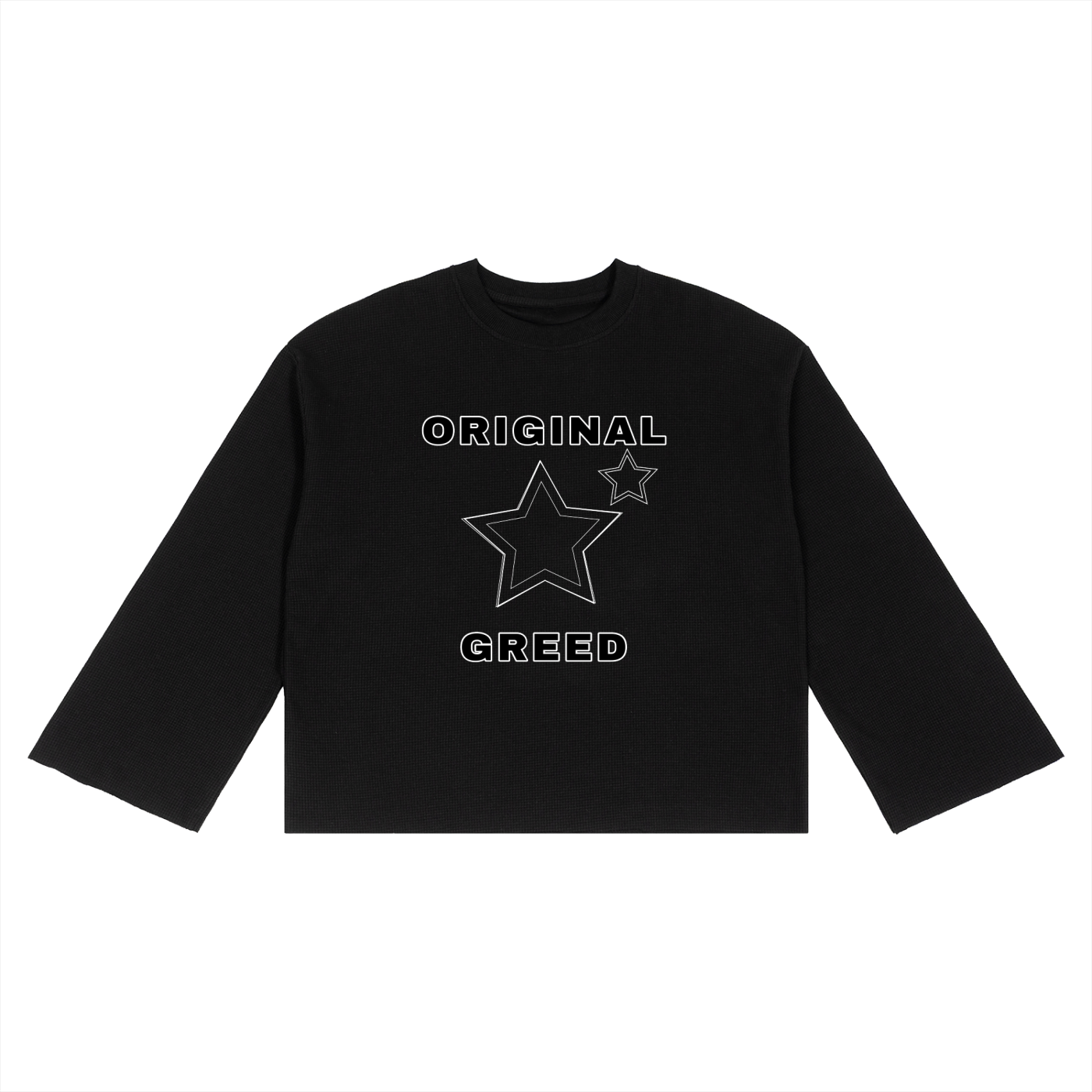 Unisex Waffle Raw Edge T-Shirt