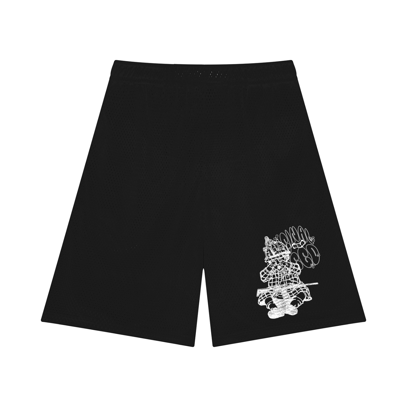 CHILD SOLDIER Mesh Basketball Shorts